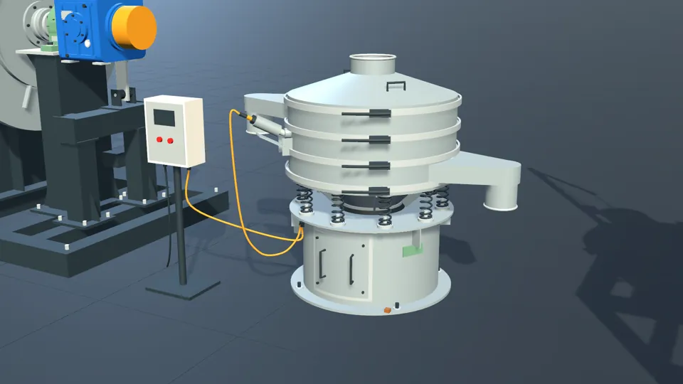 Ultrasonic vibrating screen